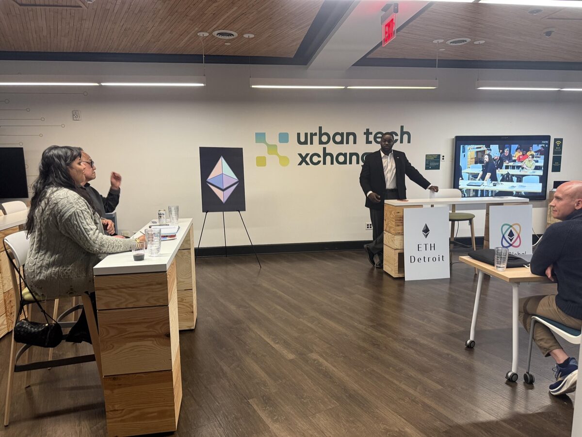 Pitch night at ETHGlobal Detroit